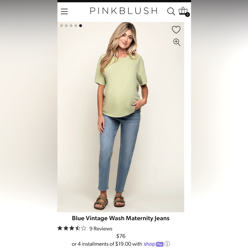 Pinkblush maternity jeans